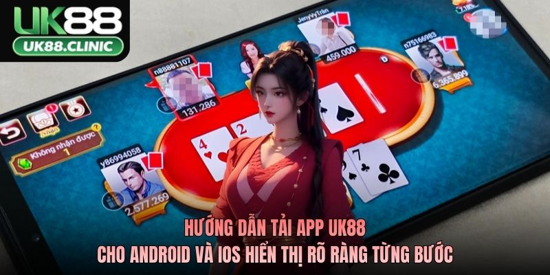 Hướng dẫn tải app UK88 cho Android và iOS hiển thị rõ ràng từng bước